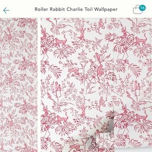 Anthropologie Roller Rabbit Wallpaper